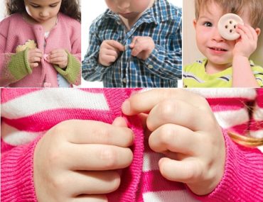 Упражнения на мелкую моторику рук - пуговицы